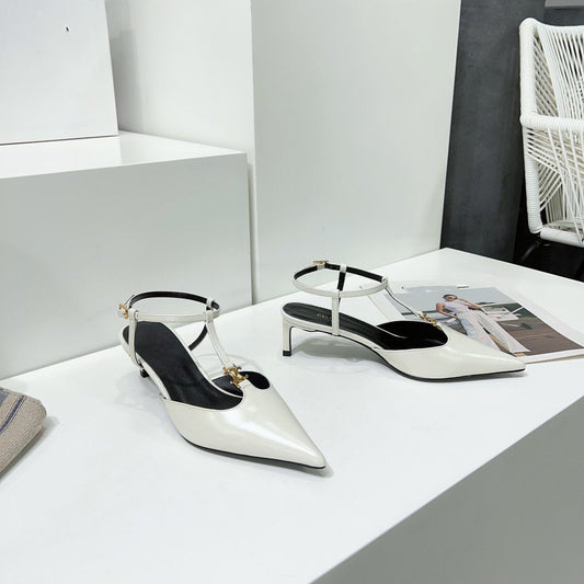 cl kitten t-bar 75 white calfskin