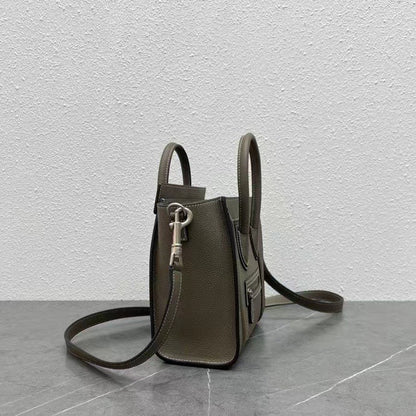 Celine Luggage Nano Bag 20cm Taupe Cowhide